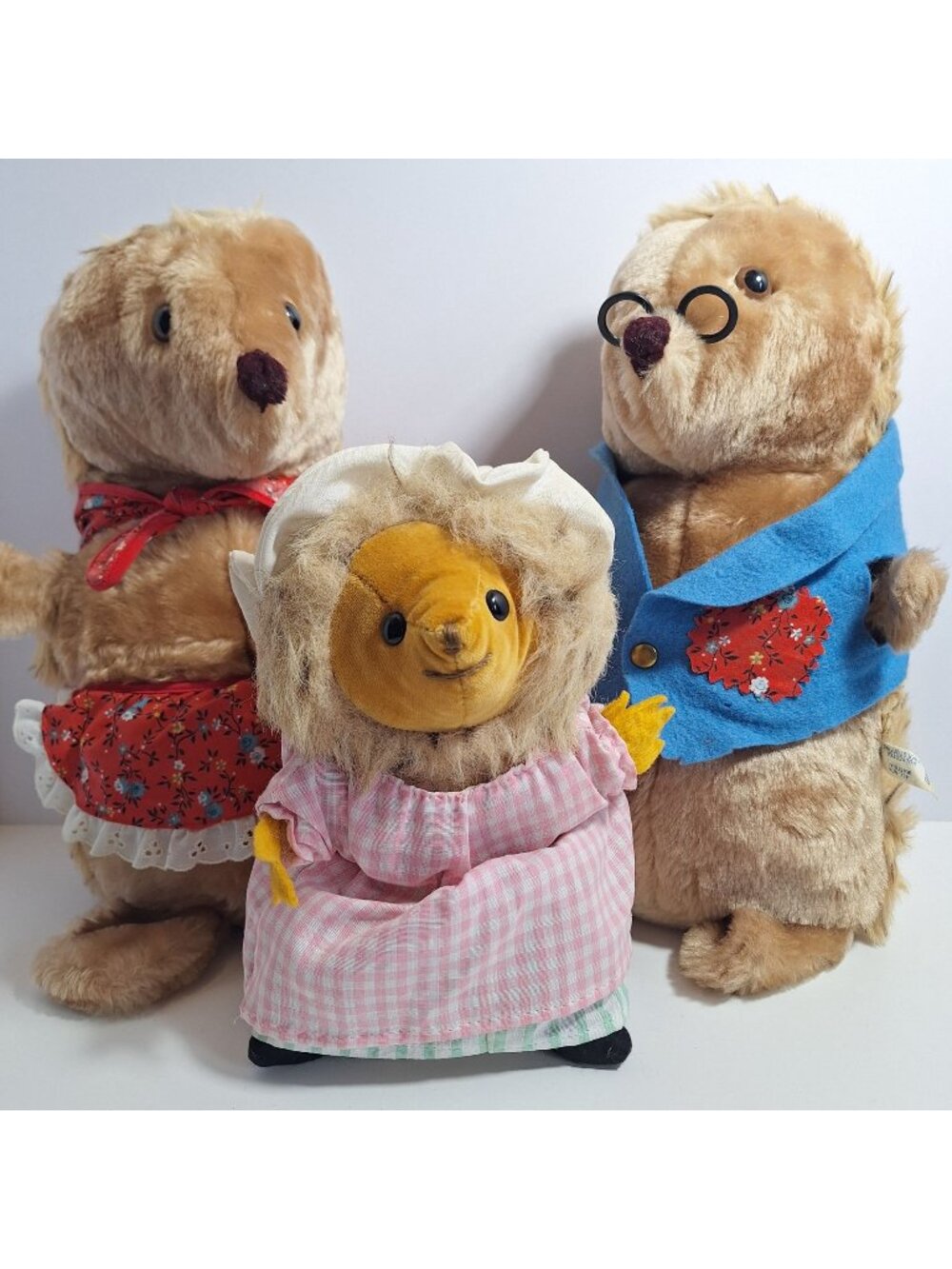 Beatrix Potter Hedgehog Eden Plush Hortense Horatio Tiggy Winkle 1980s Vintage